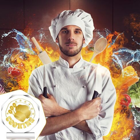 3 قطع من ميداليات كأس الطبخ الأكريليك لجوائز الخبز مع قاعدة 4.72 بوصة هدية مسابقة لمستلزمات حفلات مسابقة الطعام in Saudi Arabia