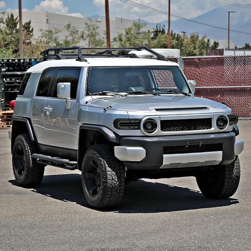 المواصفات المصابيح الأمامية للمواصفات ذات الإسقاط الأسود مع إشارات الدوران المتسلسل والرسوم المتحركة بدء التشغيل متوافقة مع 2007-2014 Toyota FJ Cruiser ، مجموعة الأيسر + زوج الأيمن. in Kuwait