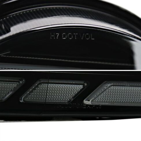 المواصفات المصابيح الأمامية للمواصفات ذات الإسقاط الأسود مع إشارات الدوران المتسلسل والرسوم المتحركة بدء التشغيل متوافقة مع 2007-2014 Toyota FJ Cruiser ، مجموعة الأيسر + زوج الأيمن. in Kuwait