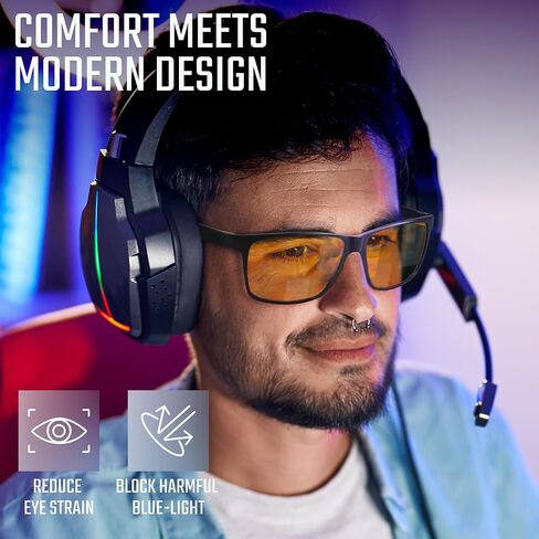 نظارات حظر الضوء الأزرق الكربوني للرجال للكمبيوتر والألعاب والألعاب المعدنية نظارات القيادة الخضراء حماية الإضاءة الليلية للرجل in Kuwait