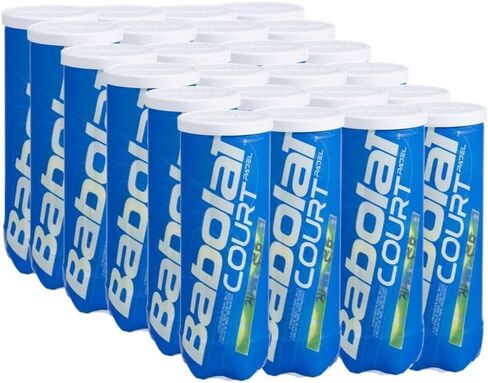 Babolat Court Padel Balls – Case of 24 Cans (72 Balls) – 3 Balls/Can in Saudi Arabia