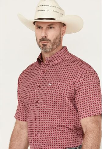 Cinch | Arenaflex Pink Print SS Shirt in Saudi Arabia