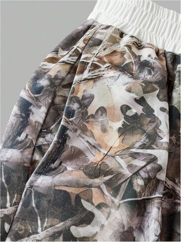 Soly Hux Girl's Y2K Camo Spectpants مرنة الخصر على عريض الساق الساق مع جيوب الشارع in Saudi Arabia