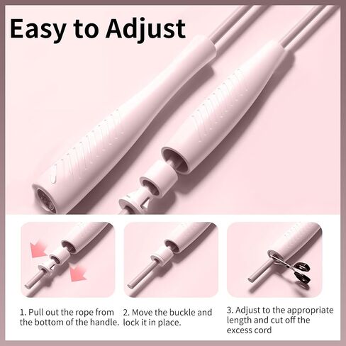 Jump Ropes Kids, Adjustable Children Jump Rope with ABS Handles and PVC Rope for Child Student Toddler in Saudi Arabia