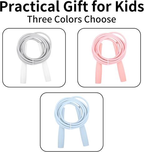 Jump Ropes Kids, Adjustable Children Jump Rope with ABS Handles and PVC Rope for Child Student Toddler in Saudi Arabia