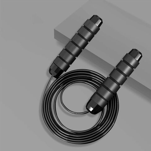 1PCS Adjustable Wire Skipping Rope, All-Purpose Exercise Jump Rope, Workout Equipment and Anti-Winding Anti-Slip Sponge Handle for Adults and Children Indoor and Outdoor Fitness Equipment in Saudi Arabia
