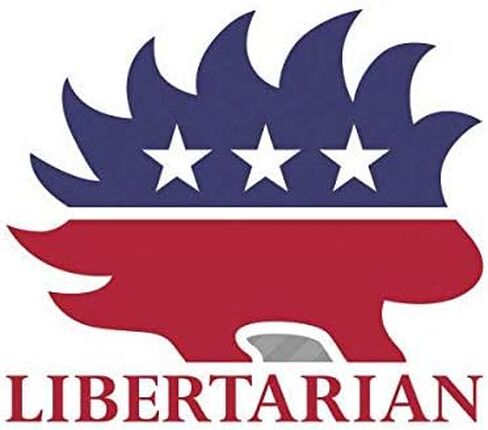 ملصق Libertarian Porcupine ملصق من الفينيل Liberty V2 مقاس 5 بوصات لنافذة الكمبيوتر المحمول ذات خزانة ممتصة للصدمات - يلتصق بأي سطح in Saudi Arabia