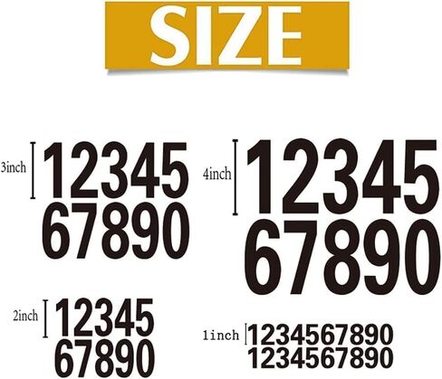 40Pcs White Pieces Reflective Mailbox Number Sticker Decal Adhesive Reflective Address Numbers 0-9 for Window, Signs, Door, Cars, Home, Business, Address Number,Mailbox Accessories (1inch) in Saudi Arabia