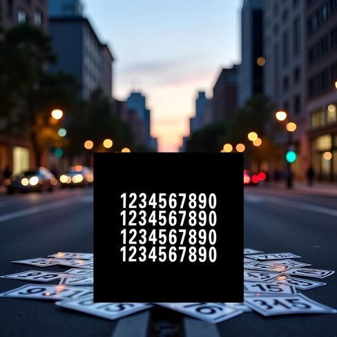 40Pcs White Pieces Reflective Mailbox Number Sticker Decal Adhesive Reflective Address Numbers 0-9 for Window, Signs, Door, Cars, Home, Business, Address Number,Mailbox Accessories (1inch) in Saudi Arabia