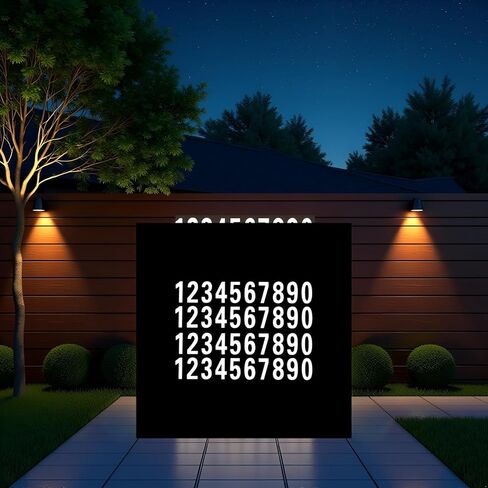 40Pcs White Pieces Reflective Mailbox Number Sticker Decal Adhesive Reflective Address Numbers 0-9 for Window, Signs, Door, Cars, Home, Business, Address Number,Mailbox Accessories (1inch) in Saudi Arabia