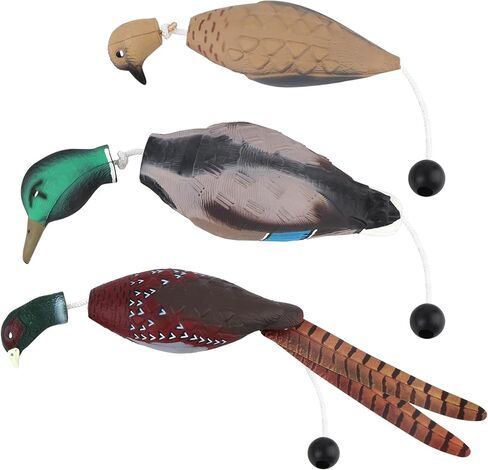 2 Pcs Pheasant Duck Dummy Toy Outdoor Training Tools Pet Interactive Toys for Hunting Dog Retriever Floating Mallard Recognition Trainers in Kuwait