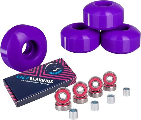 Cal 7 52mm Skateboard Wheels with Bearings in Kuwait