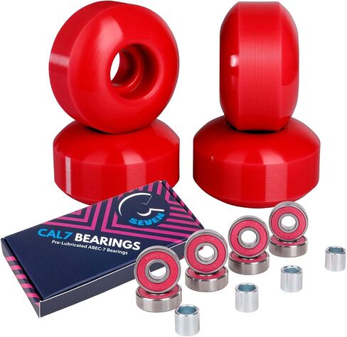 Cal 7 52mm Skateboard Wheels with Bearings in Kuwait