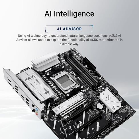 Asus B650e Max Gaming WiFi W-AMD B650 AM5 ATX اللوحة الأم ، PCB الأبيض ، DDR5 ، PCIE 5.0 ، 3x M.2 ، Wi-Fi 6E ، 2.5GB LAN ، USB 10GBPS Type-C ، DisplayPort ، HDMI ™ in Saudi Arabia