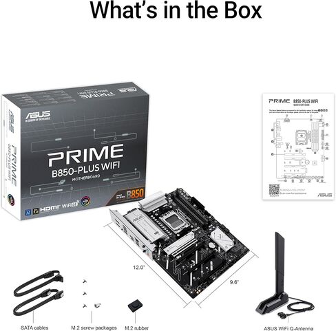 Asus B650e Max Gaming WiFi W-AMD B650 AM5 ATX اللوحة الأم ، PCB الأبيض ، DDR5 ، PCIE 5.0 ، 3x M.2 ، Wi-Fi 6E ، 2.5GB LAN ، USB 10GBPS Type-C ، DisplayPort ، HDMI ™ in Saudi Arabia
