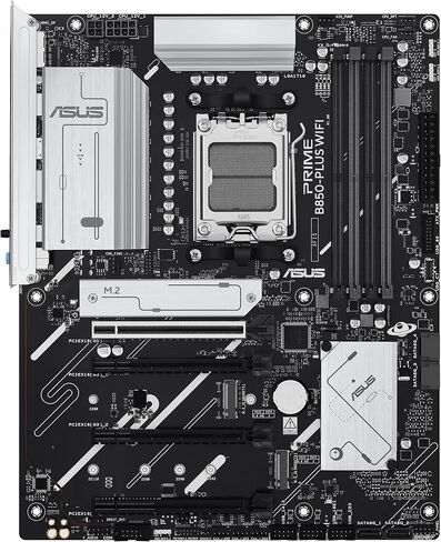 Asus B650e Max Gaming WiFi W-AMD B650 AM5 ATX اللوحة الأم ، PCB الأبيض ، DDR5 ، PCIE 5.0 ، 3x M.2 ، Wi-Fi 6E ، 2.5GB LAN ، USB 10GBPS Type-C ، DisplayPort ، HDMI ™ in Saudi Arabia