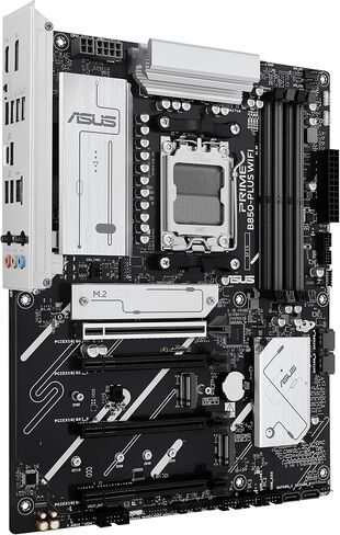Asus B650e Max Gaming WiFi W-AMD B650 AM5 ATX اللوحة الأم ، PCB الأبيض ، DDR5 ، PCIE 5.0 ، 3x M.2 ، Wi-Fi 6E ، 2.5GB LAN ، USB 10GBPS Type-C ، DisplayPort ، HDMI ™ in Saudi Arabia