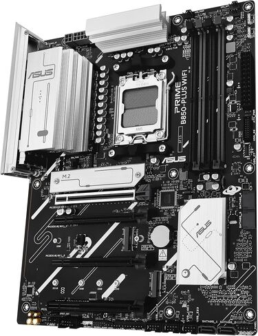 Asus B650e Max Gaming WiFi W-AMD B650 AM5 ATX اللوحة الأم ، PCB الأبيض ، DDR5 ، PCIE 5.0 ، 3x M.2 ، Wi-Fi 6E ، 2.5GB LAN ، USB 10GBPS Type-C ، DisplayPort ، HDMI ™ in Saudi Arabia