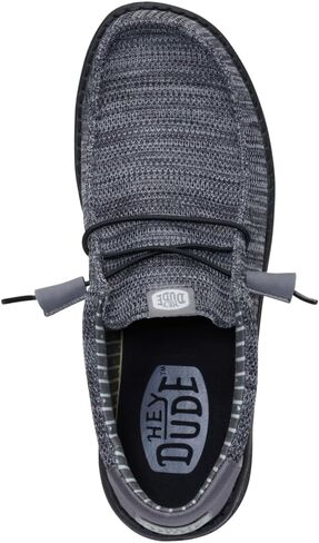 Heydude Wally Stretch Sox Granite Granite Granite/Black Size 10 ، أحذية رجال ، متسكعون ، مريحون وخفيفون الوزن in Saudi Arabia