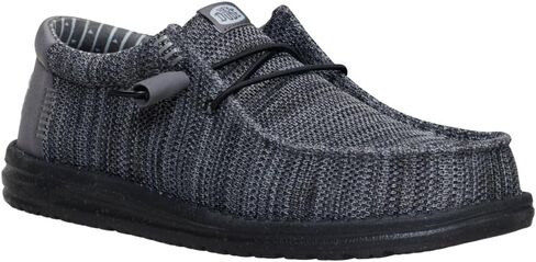 Heydude Wally Stretch Sox Granite Granite Granite/Black Size 10 ، أحذية رجال ، متسكعون ، مريحون وخفيفون الوزن in Saudi Arabia