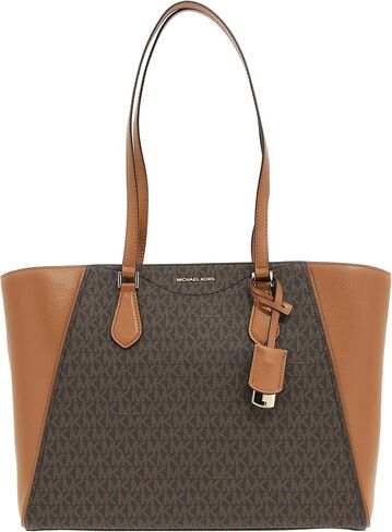 Michael Kors Taryn Large Multi-Functional Top-Zip Tote Bag, Gold-Tone Hardware/Birch in Saudi Arabia