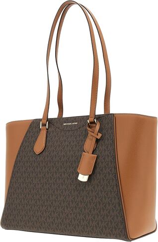Michael Kors Taryn Large Multi-Functional Top-Zip Tote Bag, Gold-Tone Hardware/Birch in Saudi Arabia