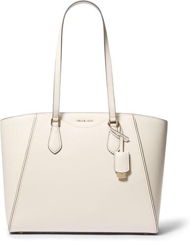 Michael Kors Taryn Large Multi-Functional Top-Zip Tote Bag, Gold-Tone Hardware/Birch in Saudi Arabia