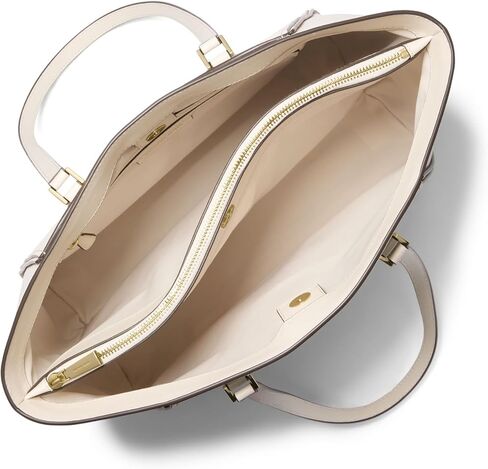 Michael Kors Taryn Large Multi-Functional Top-Zip Tote Bag, Gold-Tone Hardware/Birch in Saudi Arabia