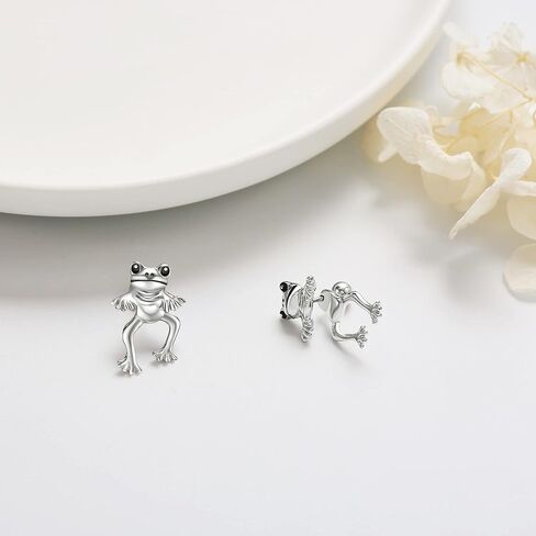 أقراط الختم من الفضة الإسترليني أقراط الختم مجوهرات القلب للهدايا لمحبي الختم والمحيط in Kuwait