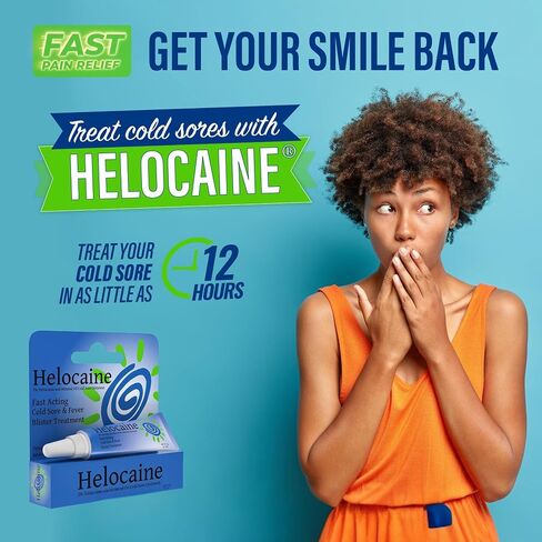 Fast Acting Cold Sore Treatment for Lips & Inside Mouth Canker Sore, Oral and Topical Rapid Pain Relief Over-The-Counter, 3g, 2 Pack in Saudi Arabia