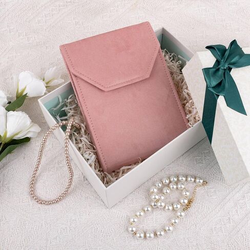 Framendino ، Velvet Necklace Folder Jewelry Travel Storage Resorting Scailder Case Fox لعيد ميلاد الذكرى السنوية (أسود) in Saudi Arabia