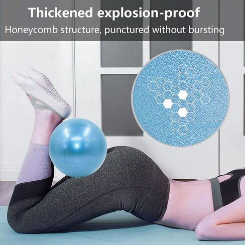 Small Exercise Ball 9 inch Pilates Ball Mini Yoga Ball Anti Burst Balance Physical Therapy Balls in Saudi Arabia