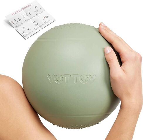كرة تمرين صغيرة من YOTTOY، كرة بيلاتيس مقاس 9 بوصة مع تقنية مضادة للانفجار من أجل الثبات، مثالية لليوجا والبيلاتيس والعلاج الطبيعي والتدريبات المنزلية in Saudi Arabia