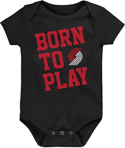 Outerstuff Portland Trail Blazers NBA Newborn (0-9M) Infant (12-24M) Born to Play Creeper, Black in Saudi Arabia