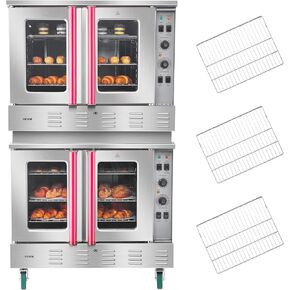 فرن كونترتوب كونترتوب التجاري ، 66 لتر من 4 مستويات مع باب زجاجي مقسى ، رفوف سلكية مقطع قفازات ، 2800W أفران الخبز الفولاذ المقاوم للصدأ الكهربائي لمخبز المطاعم (AC208 ~ 240 فولت ، 60 هرتز) in Kuwait