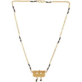 Efulgenz Indian Long Mangalsutra for Women Gold Tone Black Beads Chain Mangalsutra Indian Bollywood Antique Traditional Gold Pendant Necklace Jewelry for Women in Saudi Arabia