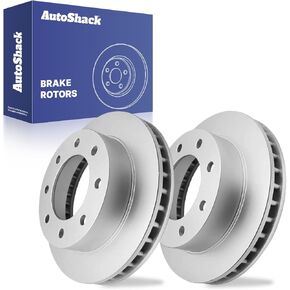 AutoShack Black Hat Drilled and Slotted Brake Rotors Front Brake Rotor Replacement Kit for Chevrolet Express 2500 Suburban 2500 Silverado 1500 Classic GMC Savana 2500 Sierra 1500 Classic RWD PR65058LR in Kuwait