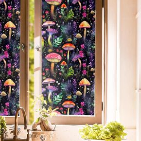 Boho Golden Vintage هندسي داكن أخضر غامق من الزجاج الملون النافذة أفلام ديكورات خصوصية مزدوجة الجانب in Kuwait