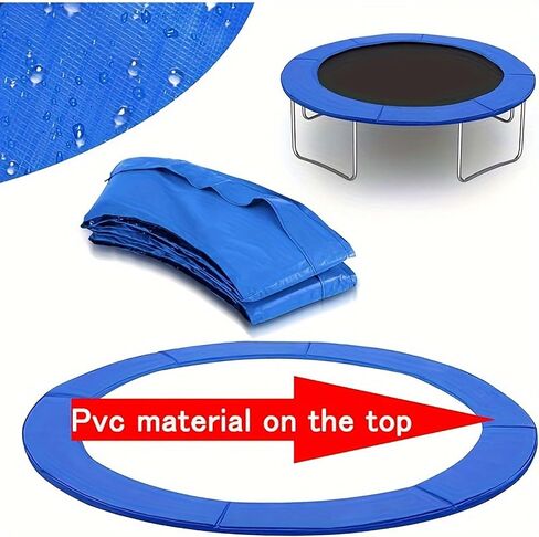 Trampoline Pad, 6ft 8ft 10ft 12ft 13ft 14ft 15ft 16ft Replacement Trampoline Safety Pad, Waterproof Trampoline Accessories Spring Cover, Trampoline Replacement Safety Pad, No Holes for Pole. in Saudi Arabia