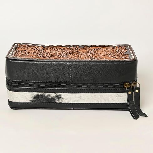 American Darling Jewelry Box Hand Tooled Genuine Leather Women Bag Western Handbag Purse in Kuwait