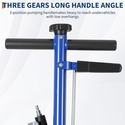 22 طنًا مقبس أرضية هيدروليكية من أجل الشاحنات والجرارات الشاقة-سعة 44000 رطل ، انخفاض مستوى (9 "-17.7") ، 4 محولات (10/20/00/10 ملم) ، مقبض قابل للتعديل 46 "-قوة مزدوجة (الهواء/الهيدروليكي) in Kuwait