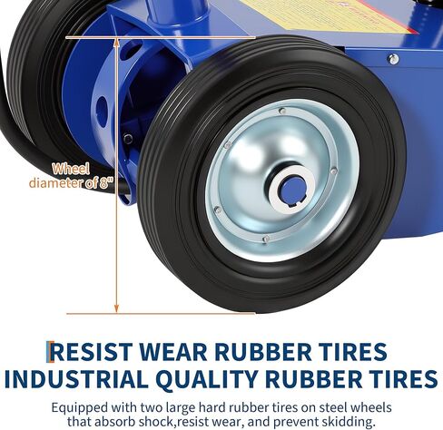 22 طنًا مقبس أرضية هيدروليكية من أجل الشاحنات والجرارات الشاقة-سعة 44000 رطل ، انخفاض مستوى (9 "-17.7") ، 4 محولات (10/20/00/10 ملم) ، مقبض قابل للتعديل 46 "-قوة مزدوجة (الهواء/الهيدروليكي) in Kuwait