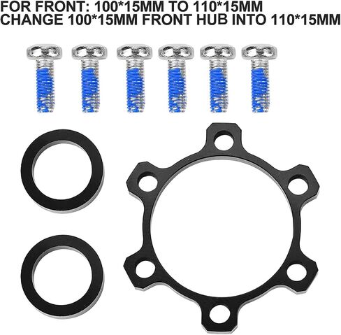Ejoyous Cycling Hub Conversion Adapter, Alloy Cycling Hub Conversion Adapter 100 * 15 to 110 * 15/142 * 12 to 148 * 12, Freewheel Threaded Hubs Adaptor Cycling Accessory in Saudi Arabia