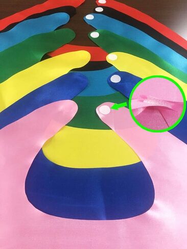 ADJOY Superhero Capes and Masks for Kids Birthday Party 7 Sets - DIY Dress Up Costumes - Bluk Pack (Black) in Kuwait