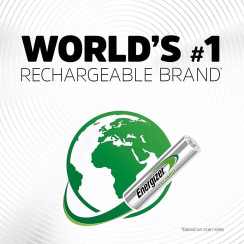 Energizer AA Batteries, Pre-Charged Double A Rechargeable Batteries, 4 Count in Kuwait