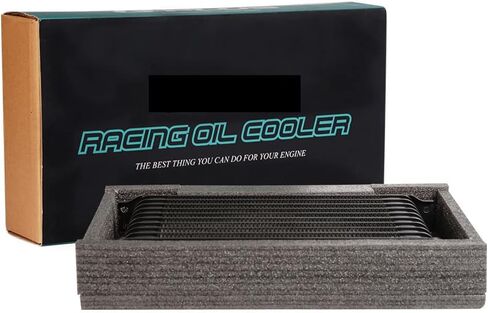 Compatible For LS1 LS2 LS3 19 ROW Engine Oil Cooler with Sandwich Plate Kit An 10 Oil Lines Oil Cooler Kit Black in Saudi Arabia