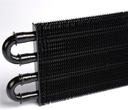 Compatible For LS1 LS2 LS3 19 ROW Engine Oil Cooler with Sandwich Plate Kit An 10 Oil Lines Oil Cooler Kit Black in Saudi Arabia