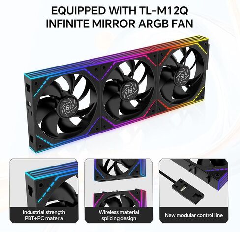 Thermalright FW360 SE ARGB V2 CPU CPU AIO سائل سائل لسطح المكتب-TL-M12Q 2000RPM Daisy-Chain Fans ، شاشة عرض شاشة LCD 2 "، لـ AM4/AM5 & Intel 1700/1851 (أسود) in Kuwait