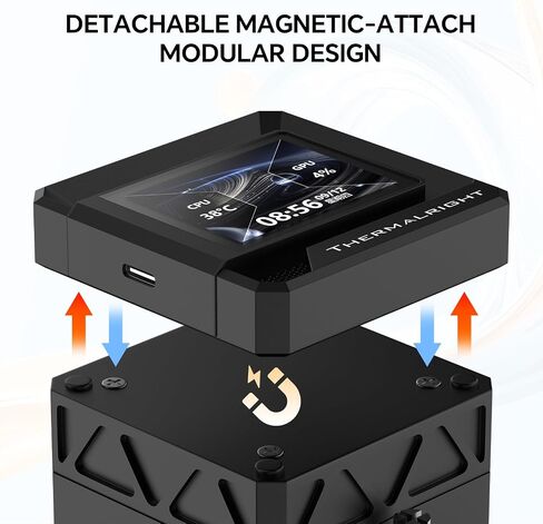 Thermalright FW360 SE ARGB V2 CPU CPU AIO سائل سائل لسطح المكتب-TL-M12Q 2000RPM Daisy-Chain Fans ، شاشة عرض شاشة LCD 2 "، لـ AM4/AM5 & Intel 1700/1851 (أسود) in Kuwait