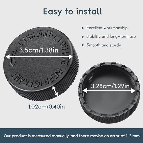 2pcs 21712-79900 سائل تبريد سائل تبريد الخزان الخزان الأسود Cap Cap Capantaiator Capant Water Tank Cap for Infiniti Ex35 Fx37 Ex37 G35 Q70 QX50 G25 G37 2003-2017 for Nissan Murano Versa Quest in Saudi Arabia